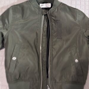 H&M Khaki Green Bomber Jacket